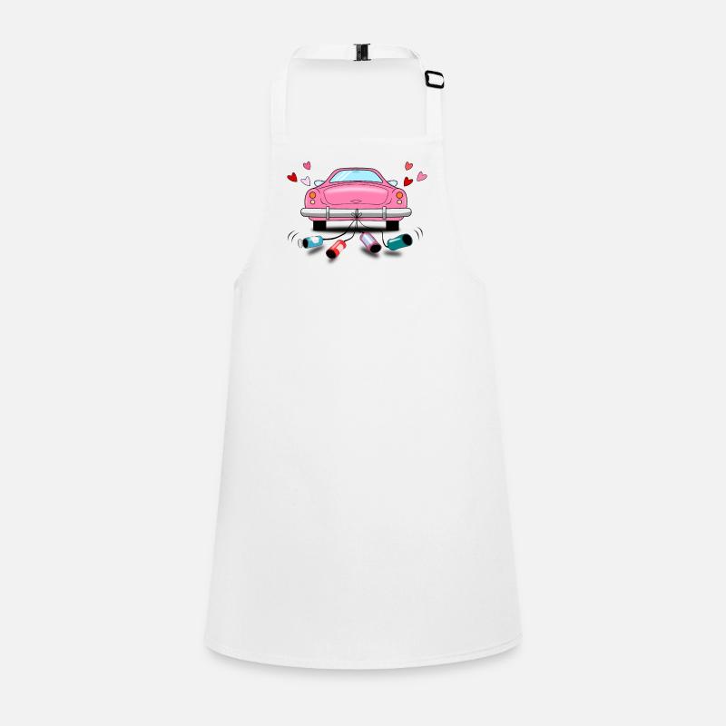 Mariage Voiture Rose Mariage Tablier Enfant