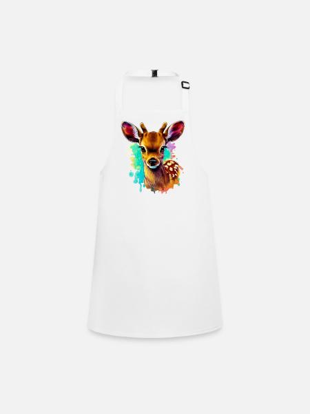Fawn - Children's Apron - white - Front