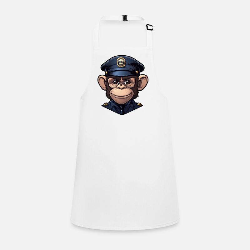Police monkey Children's Apron