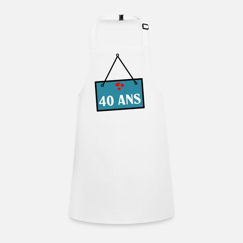 40. 40 ANS. 40e ANNIVERSAIRE. ANNIVERSAIRE 40 ANS. Tablier Enfant
