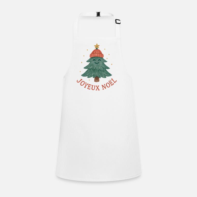 Frohe Weihnachtsbaum mit rotem Hut Schürze für Kinder