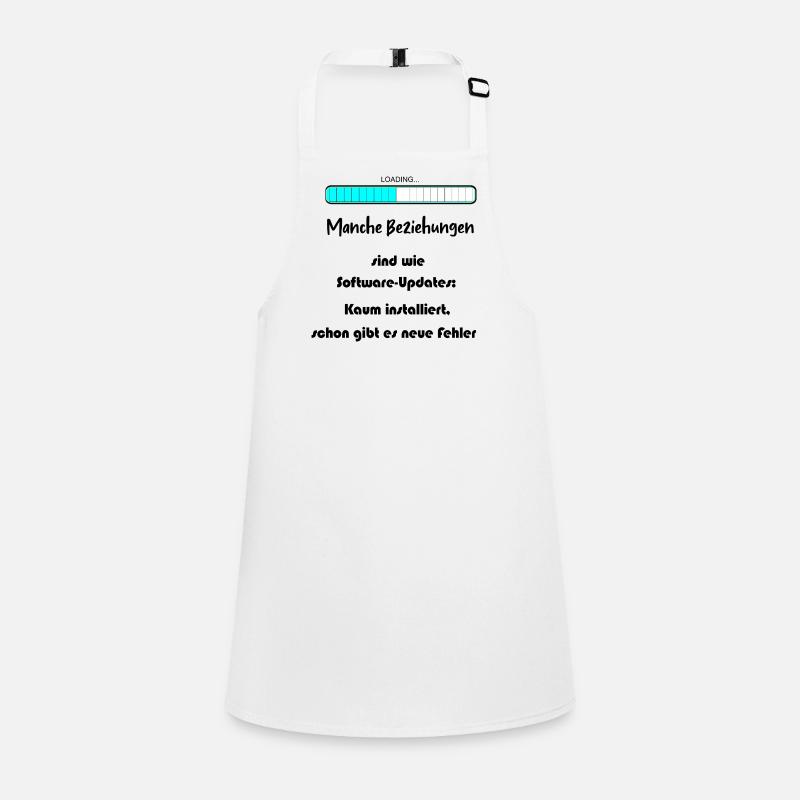 Progress Bar Blue Pattern Children's Apron