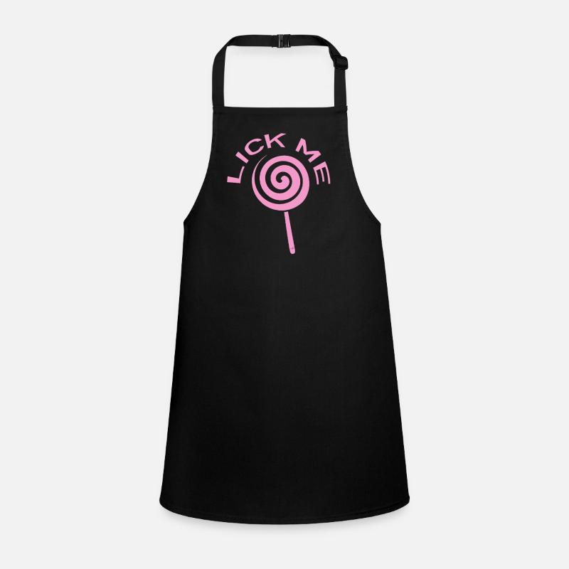 Lèche-moi la sucette rose | Mignonne Candy Love Design Tablier Enfant
