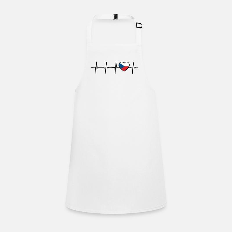 Drapeau tchèque Heartbeat Tchèque Tablier Enfant