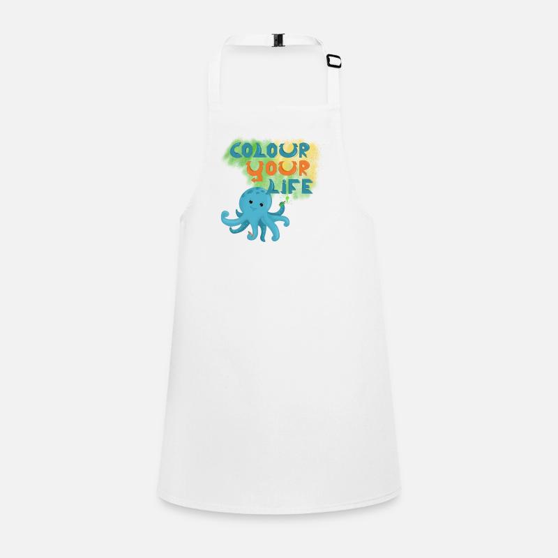 Graffiti Squid Children's Apron