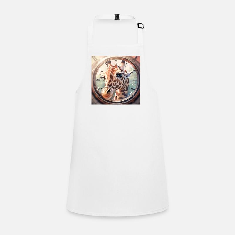 The Giraffe Clock Children's Apron