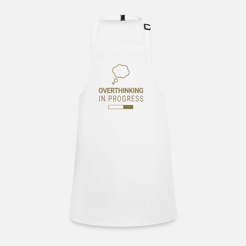 Overthinking in progress Children's Apron