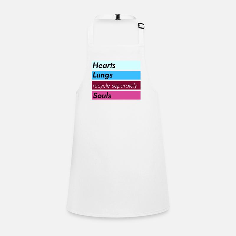 Hearts Lungs Souls - Recycle Separately Children's Apron