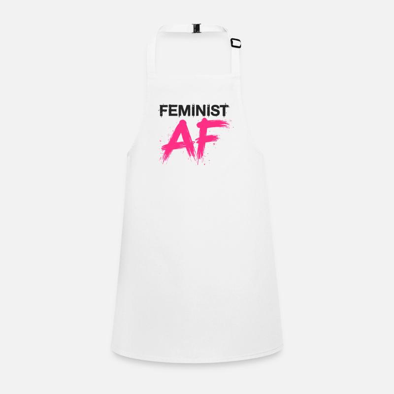 Féministe AF Déclaration Dicton Tablier Enfant
