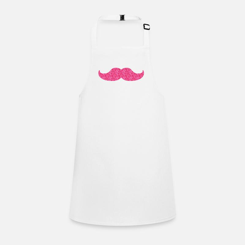 glittering moustache Children's Apron