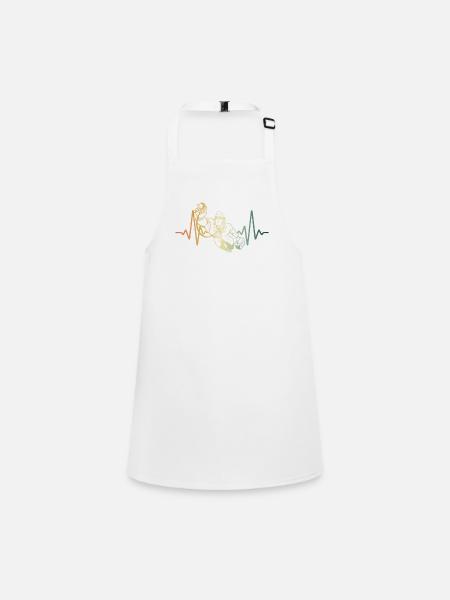 Heartbeat Doctor Doctor Emergency Doctor Nurse - Children's Apron - white - Front