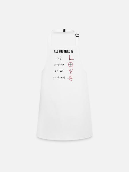 Mathe. Mathelehrer. Mathematiker. Geschenk - Tablier Enfant - blanc - Devant