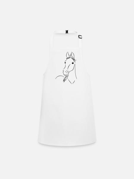 Fohlen01 - Children's Apron - white - Front