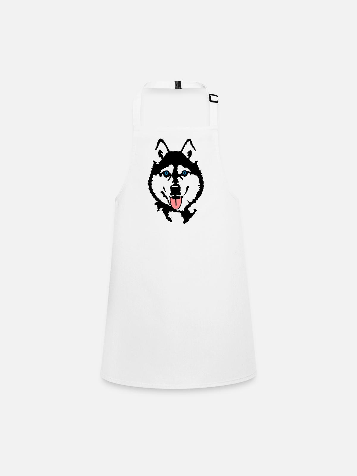 Husky - Tablier Enfant - blanc - Devant