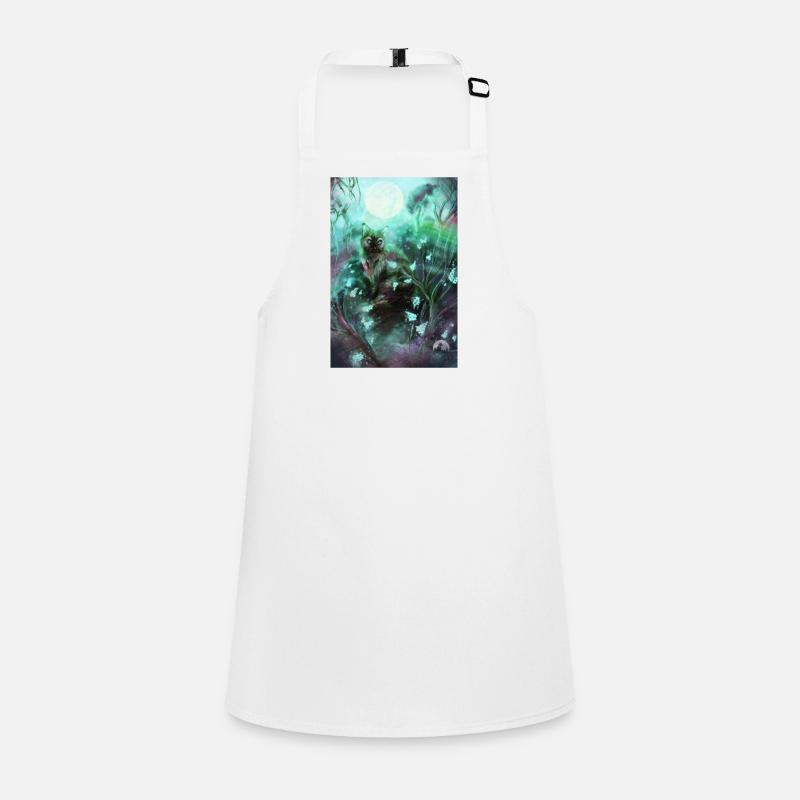 Forest cat in the magic forest Children's Apron