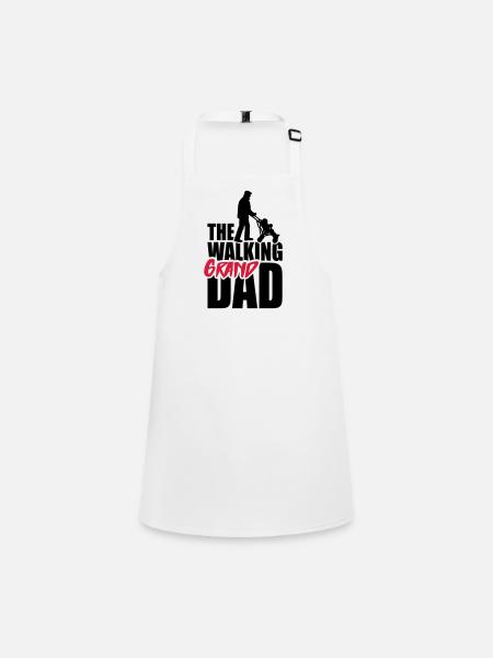 The walking (grand) dad - grandad - Tablier Enfant - blanc - Devant