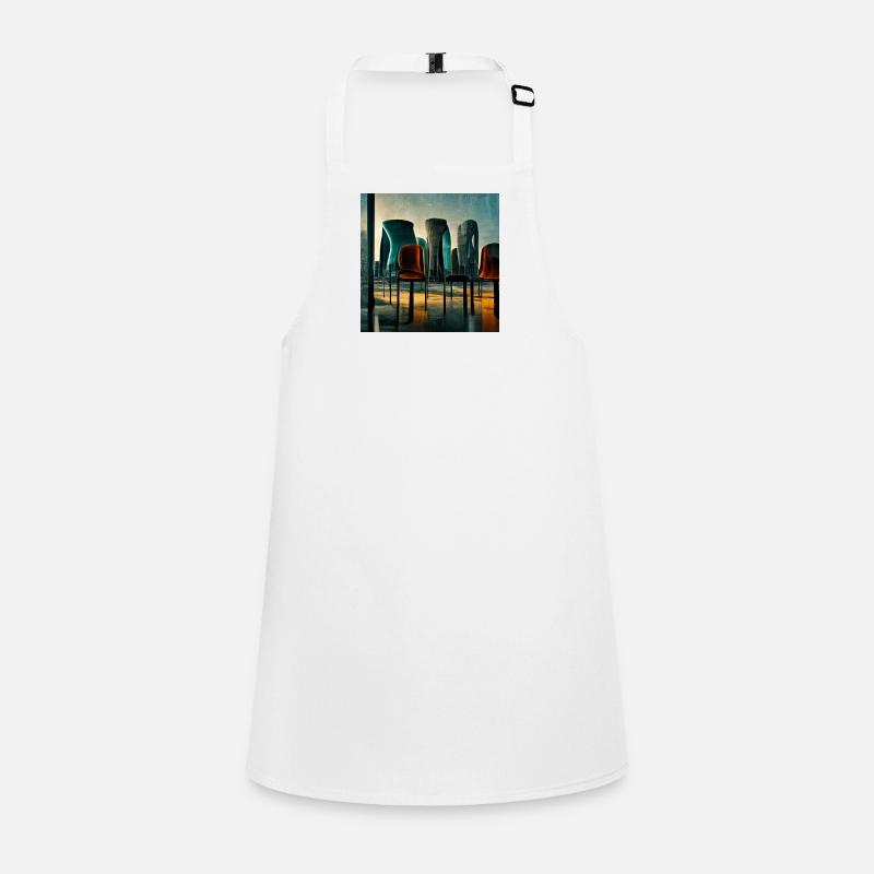 futuristic city scene Children's Apron