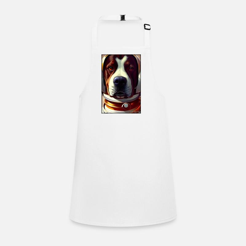 Dog Pet Astronaut Future Sci-Fi Technology Tablier Enfant