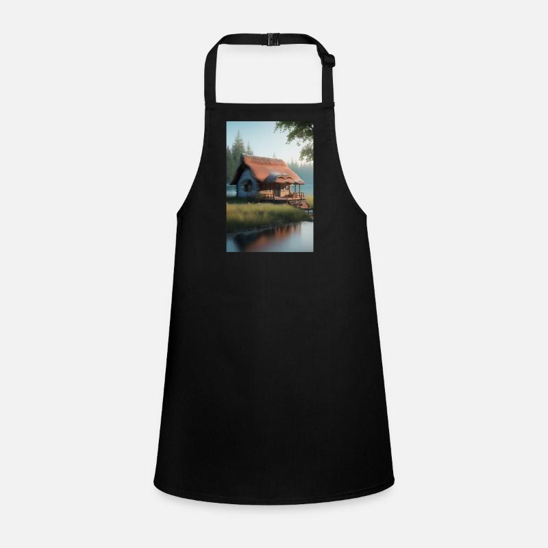 Charming lakeside cabin Children's Apron