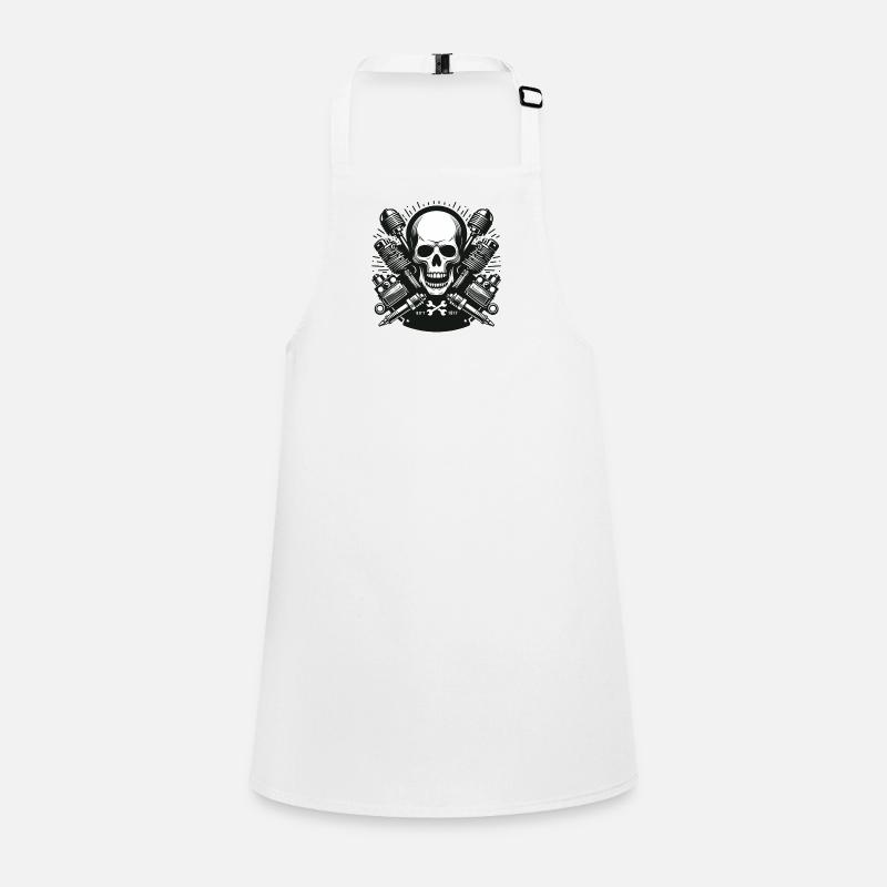 Biker Skull Design 3 Children's Apron