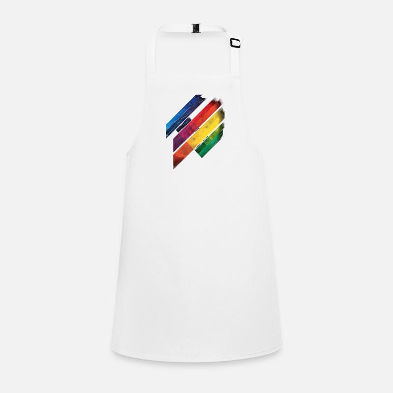 Abstract Rainbow Pride Tornado Design - Vibrant Children's Apron