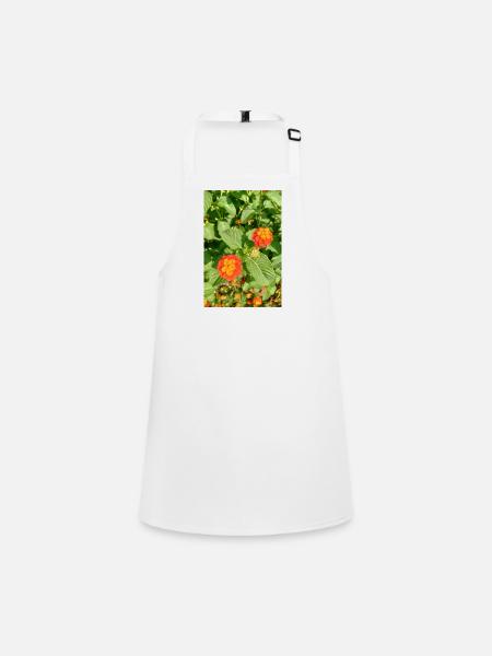 Jardin fleuri – Atmosphère colorée - Tablier Enfant - blanc - Devant