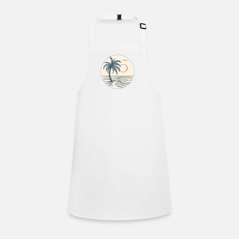 Coucher de soleil à Palm Beach Tablier Enfant