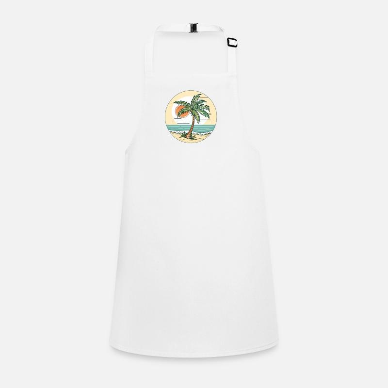 Sunset on the beach Children's Apron