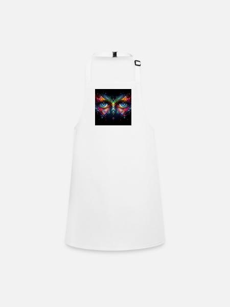 Eyes 1 - Children's Apron - white - Front