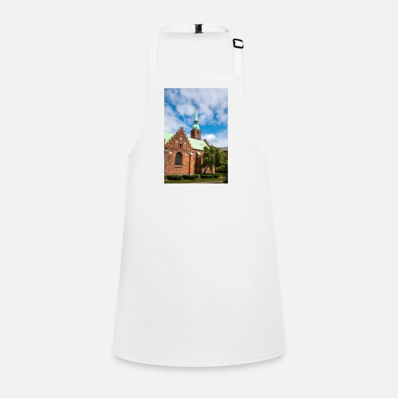Église abbatiale (Klosterkirken), ville d’Aarhus, Danemark Tablier Enfant