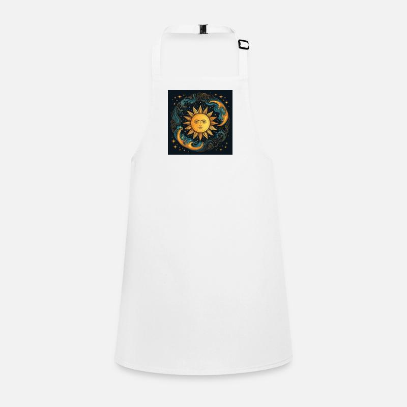 Solar Moon Cycle Cosmic Art Children's Apron