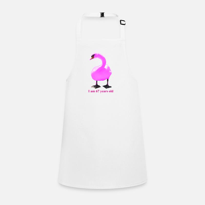 Surprising Ornate Swan Mash-Up Children's Apron