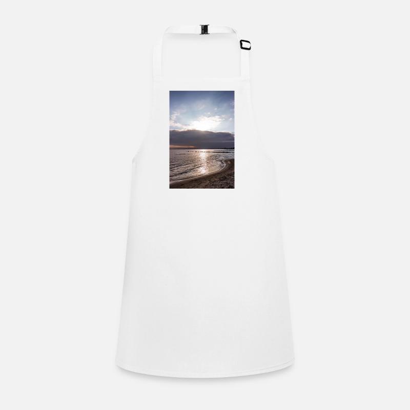 Coucher de soleil sur la plage Tablier Enfant