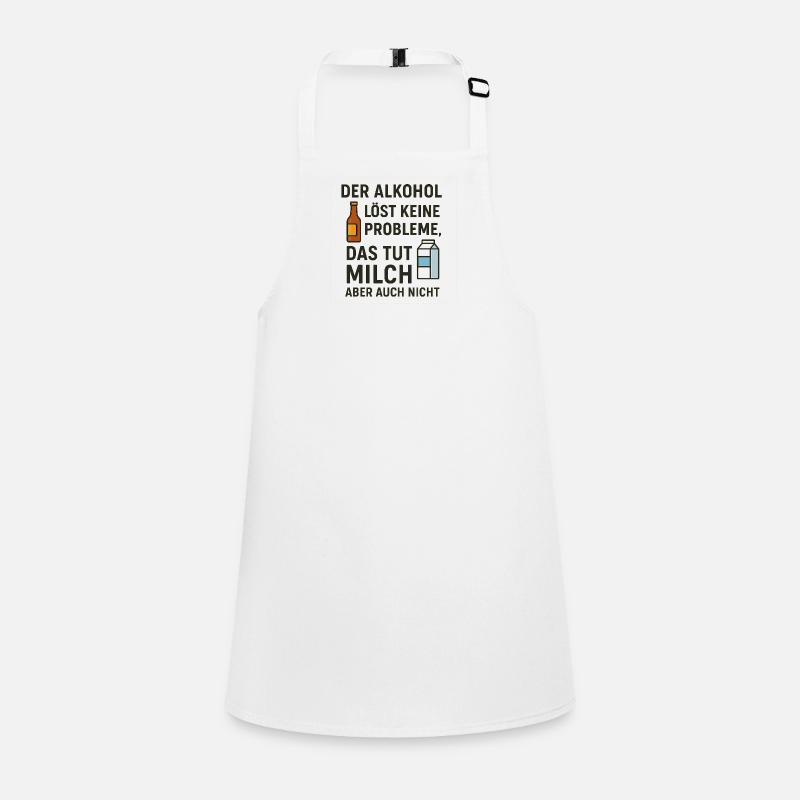 Alcohol does not solve any problems - Children's Apron - white