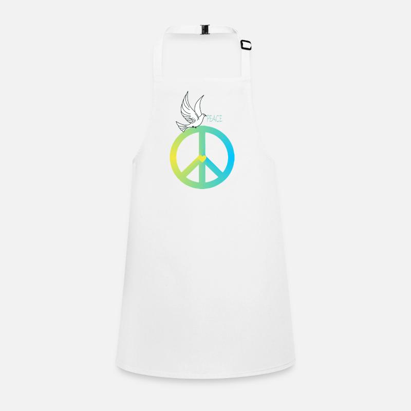 Peacezeichen Friedenstaube Schürze für Kinder