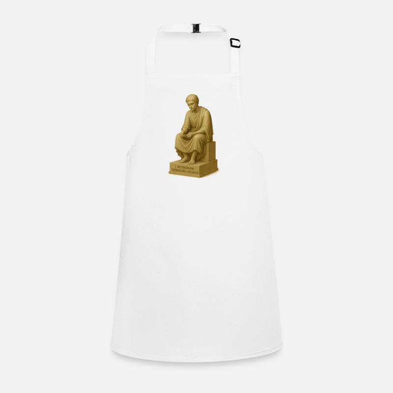 Thoughtful Thinker Sculpture Children's Apron