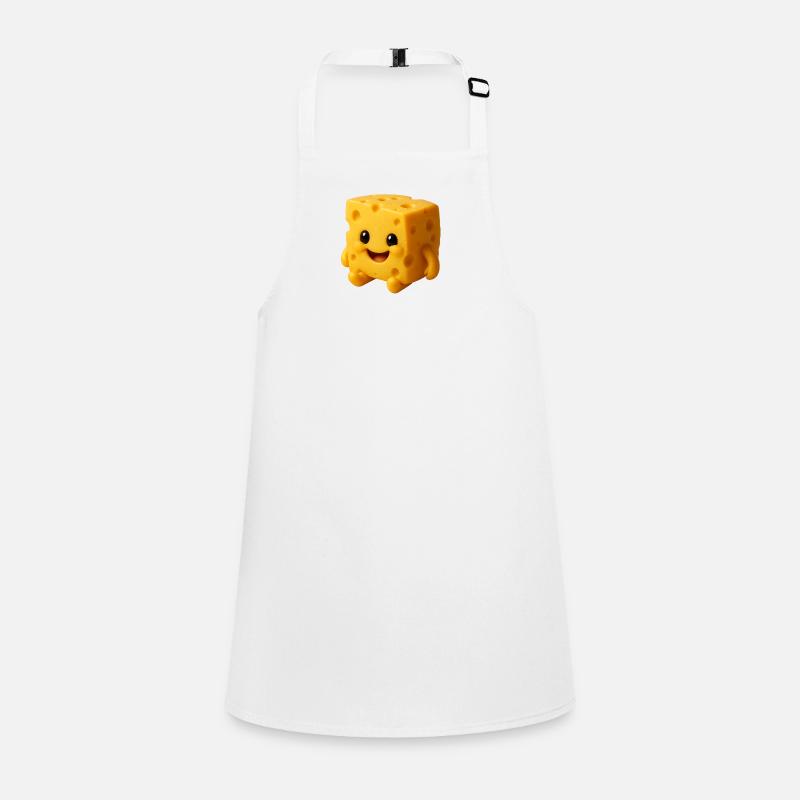 Cheese character with a friendly face Children's Apron