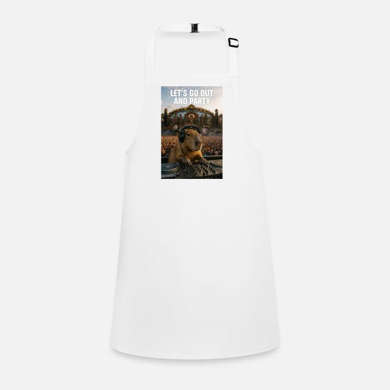 Capybara DJ Party Children's Apron