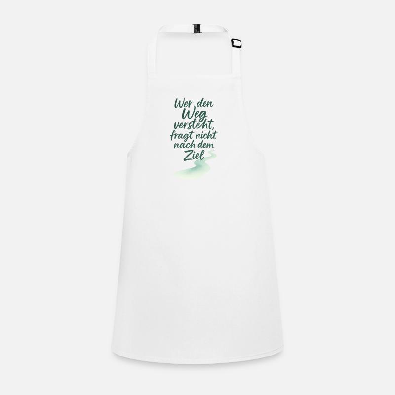 Motivational quote with waterway elements Children's Apron