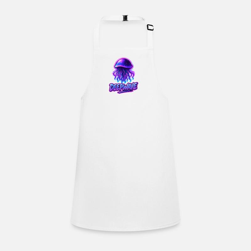 Neon Jellyfish Deepwave Design Children's Apron