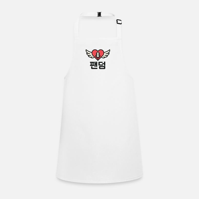 K-Pop Heart with Wing and Microphone Design Children's Apron