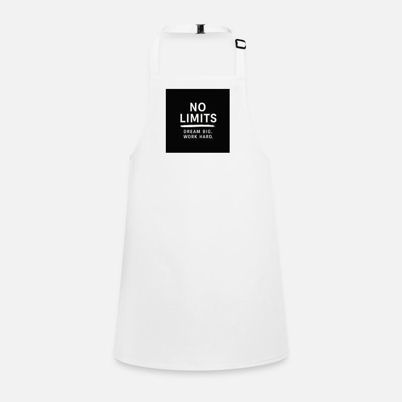 Dream Big Work Hard – Motivations Shirt Schürze für Kinder