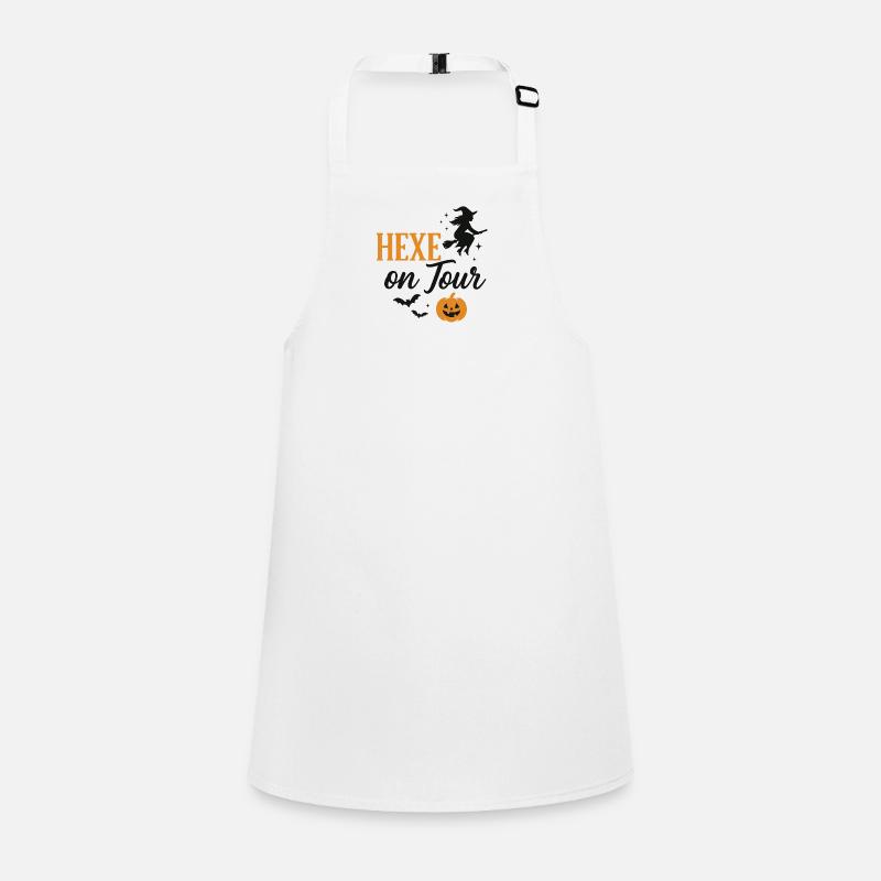 Witch on Halloween Autumn Cut Children's Apron