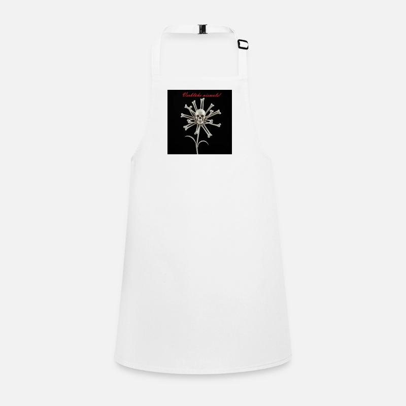 Lace décor with skull and bones Children's Apron