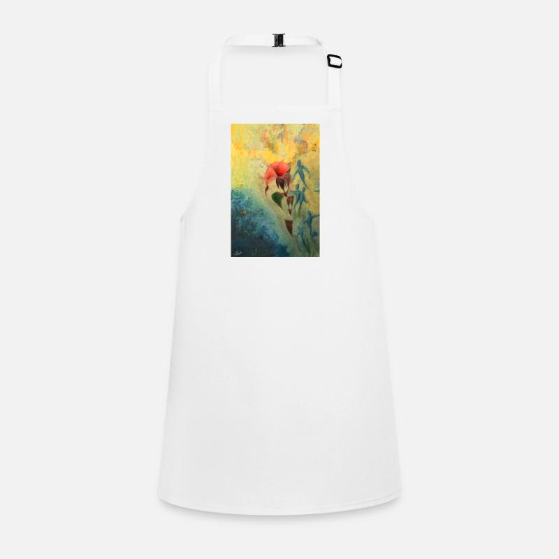 Abstract Floral Scene Children's Apron