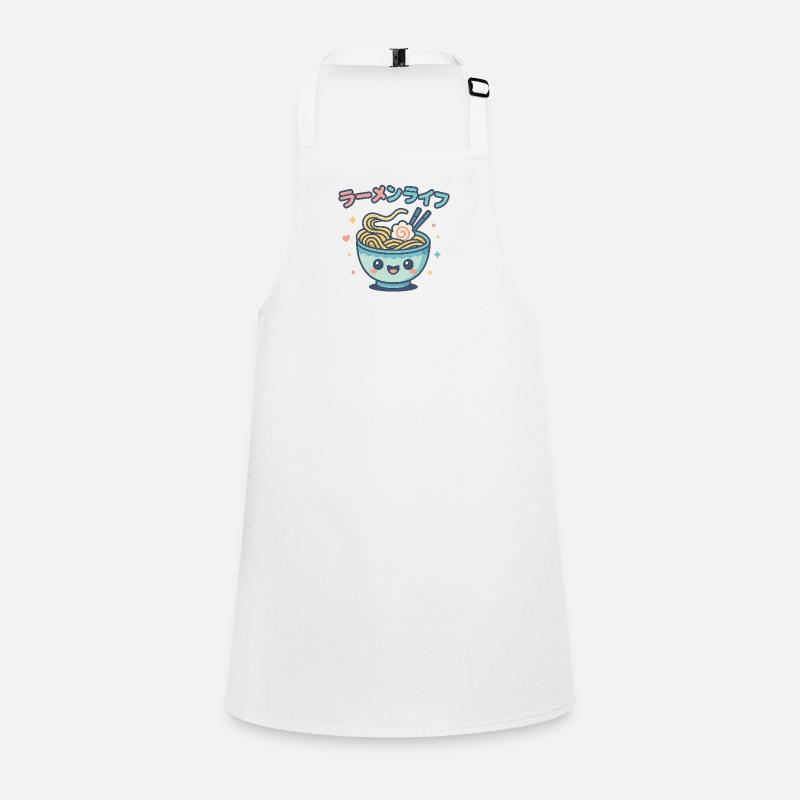 Ramen Leben kawaii Illustration Schürze für Kinder