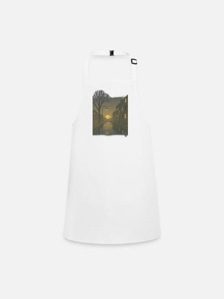 früher Morgen im Dämmerlicht - Children's Apron - white - Front