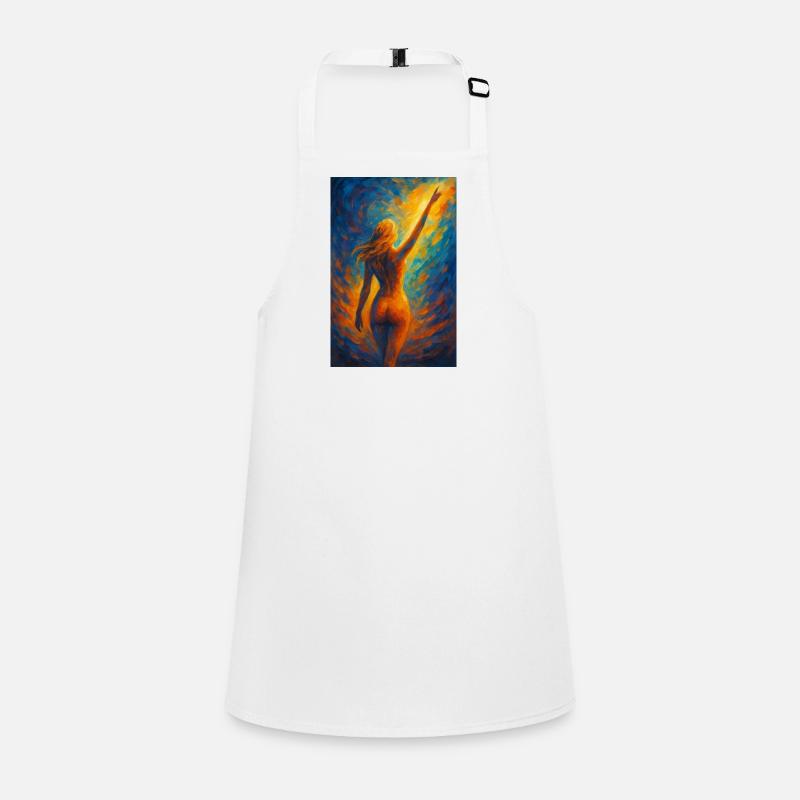 Silhouette in firelight Children's Apron