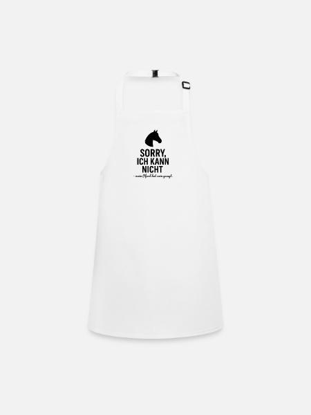 horses saying - Children's Apron - white - Front