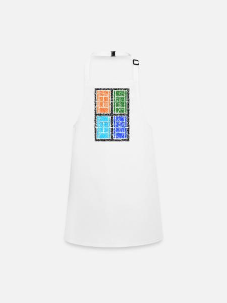 Tennis Courts Shirtm hoodie for tennis fans - Children's Apron - white - Front